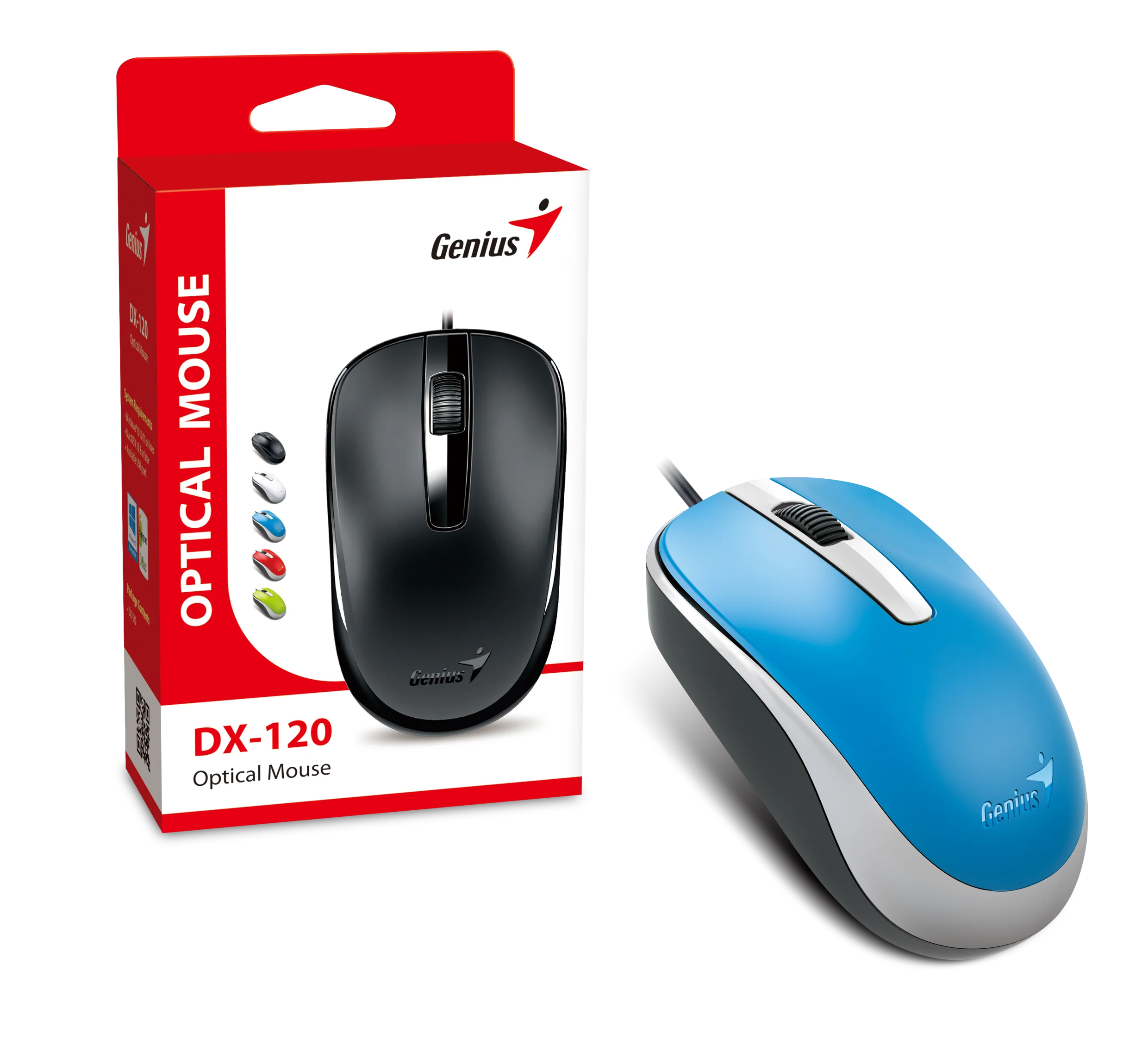MOUSE GENIUS DX-120 USB AZUL