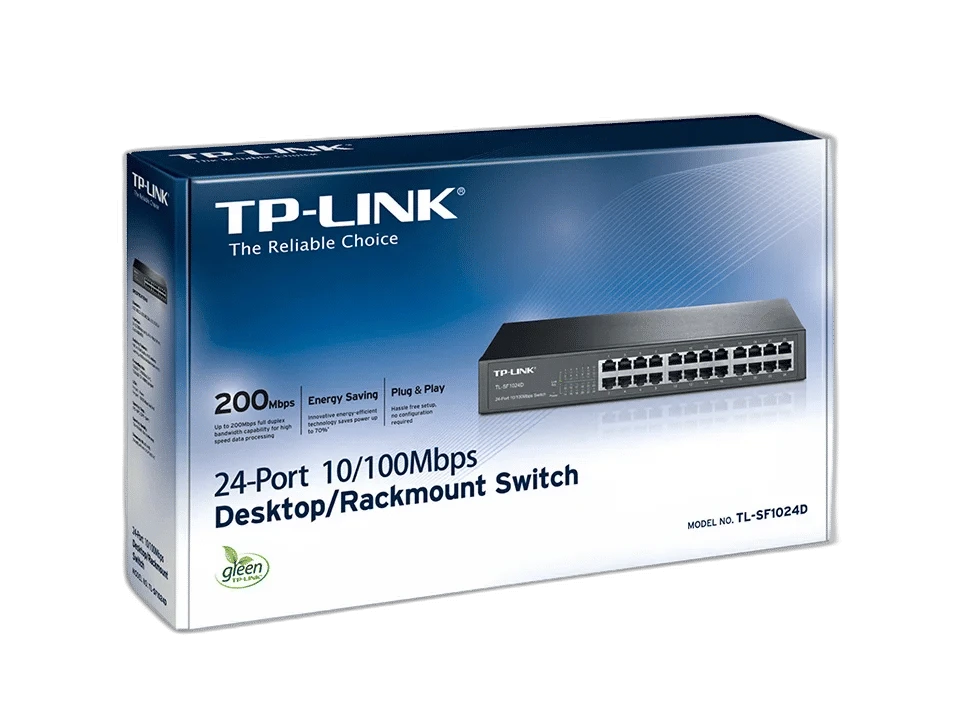 Switch TP-Link TL-SF1024D 24 Puertos Fast Ethernet