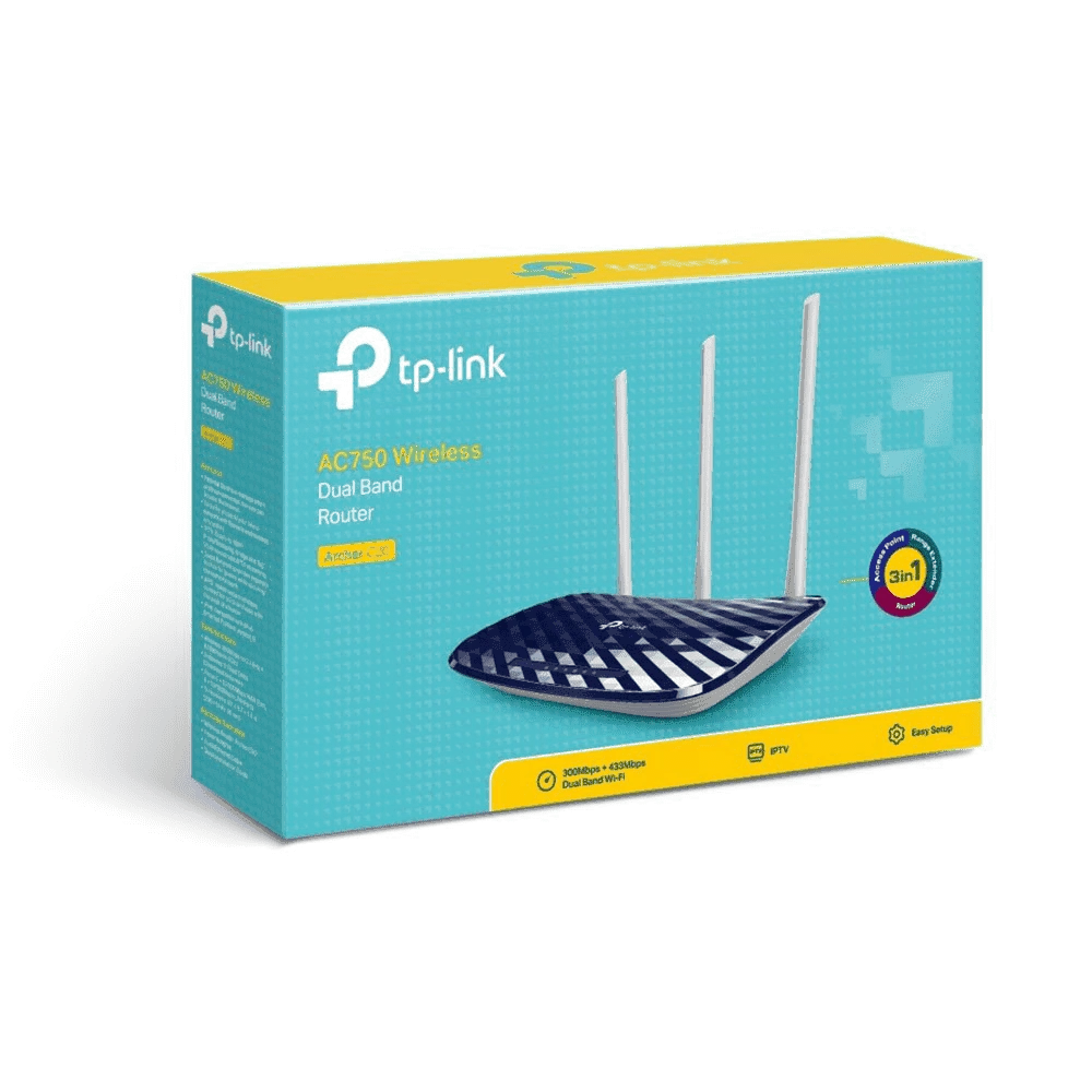 ROUTER INALÁMBRICO TP-LINK ARCHER C20 AC750 DOBLE BANDA