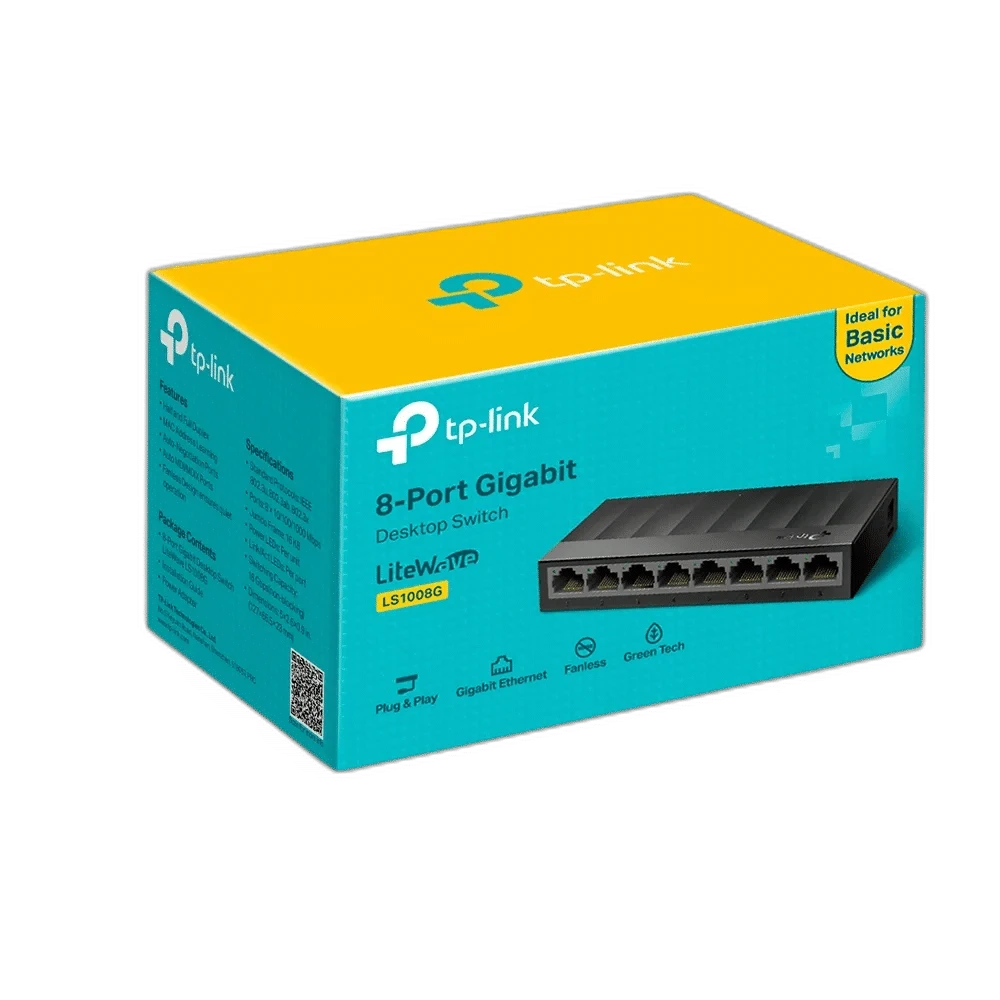 SWITCH RED TP-LINK LS1008G 8 PUERTOS GIGABIT