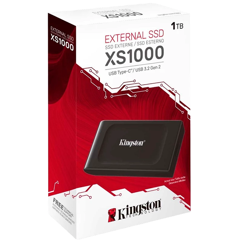 KINGSTON XS1000 1TB Disco Duro Externo SSD USB 3.2 Gen 2